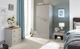 Kendal 3 Piece Bedroom Set Grey - thumbnail 1