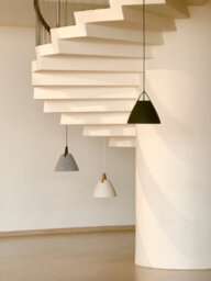 Nordlux Strap Modern Metal Pendant Light Brown & Black Strap White, Mains - thumbnail 5