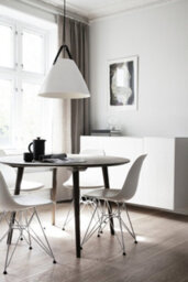 Nordlux Strap Modern Metal Pendant Light Brown & Black Strap White, Mains - thumbnail 6