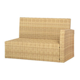St. Tropez Garden Corner Sofa With Rising Table In Natural Rattan. 6 Seater With Footstools & Weatherproof Cushions - thumbnail 8