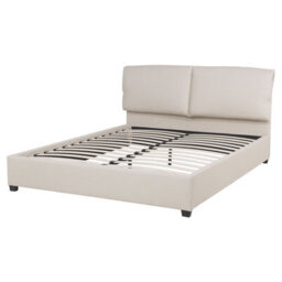 Beliani Bed Fabric Belfort 160 X 200 Cm (Eu King Size) Light Beige - thumbnail 7