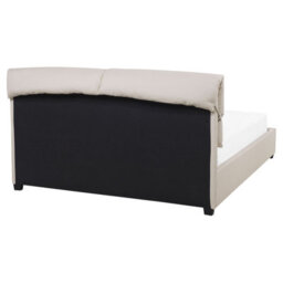 Beliani Bed Fabric Belfort 160 X 200 Cm (Eu King Size) Light Beige - thumbnail 6