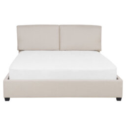 Beliani Bed Fabric Belfort 160 X 200 Cm (Eu King Size) Light Beige - thumbnail 4