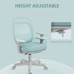 Office Chair, 360 Degree Swivel Desk Chair With Wheels, Light Green - thumbnail 6