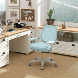 Office Chair, 360 Degree Swivel Desk Chair With Wheels, Light Green - thumbnail 3