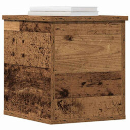 Walplus Storage Box Old Wood 30 X 35 X 35 Cm Engineered Wood - thumbnail 3