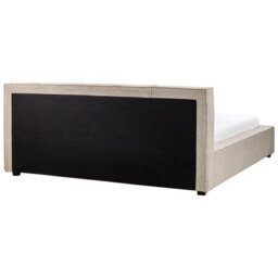 Beliani Bed Boucle Mirande 180 X 200 Cm (Eu Super King) Taupe - thumbnail 6
