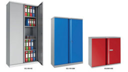 Phoenix Safe Company Phoenix Scl Series Scl1891Grk 2 Door 4 Shelf Steel Storage Cupboard Grey Body & Red Doors With Key Lock - thumbnail 5