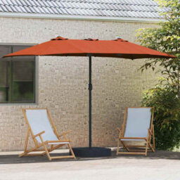 Berkfield Garden Parasol Terracotta 385 X 209 X 244 Cm Fabric - thumbnail 3