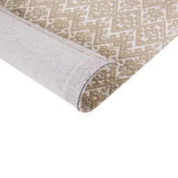 Wyld And Coco Beige Jute Area Rug 80 X 150 Cm, Geometric Flat-Weave For Bedroom And Living Room - thumbnail 5
