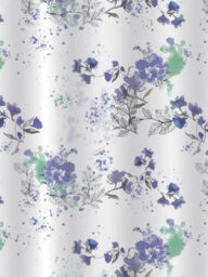 Showerdrape Bouquet White Floral Shower Curtain - thumbnail 2