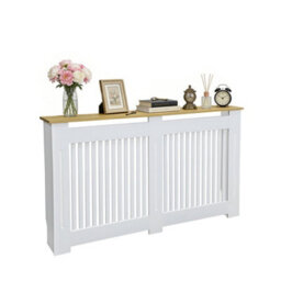Fativo Vertical Radiator Cover Grill Shelf Cabinet Mdf Wood Modern Traditional Furniture (H 830 X W 1520 X D 200 mm) - thumbnail 3
