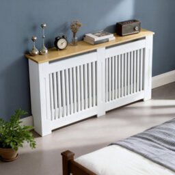 Fativo Vertical Radiator Cover Grill Shelf Cabinet Mdf Wood Modern Traditional Furniture (H 830 X W 1520 X D 200 mm) - thumbnail 9