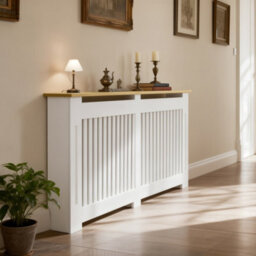 Fativo Vertical Radiator Cover Grill Shelf Cabinet Mdf Wood Modern Traditional Furniture (H 830 X W 1520 X D 200 mm) - thumbnail 8