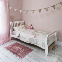 Nöa & Nani Noa & Nani Single Bed Sleigh Frame In Classic White Astrid - thumbnail 2