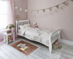 Nöa & Nani Noa & Nani Single Bed Sleigh Frame In Classic White Astrid - thumbnail 1
