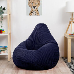 icon Dalton Kids Beanbag Corduroy Navy Blue Set Of 2 - thumbnail 3