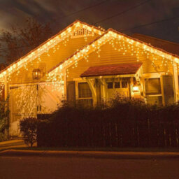 480 Leds Christmas Icicle Lights Outdoor Warm White Snowing Bright Party Wedding Xmas Lights - thumbnail 1