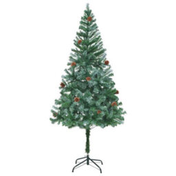 Vidaxl Artificial Christmas Tree With Stand Green 180 Cm Pvc And Steel - thumbnail 5