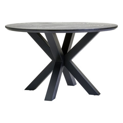 Orsina Stylish Dining Table With Black Metal Legs, Elegant Small Dining Table, Sturdy Kitchen Table For Dinner - image 1