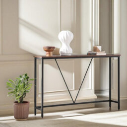 Pirlo Plush 120Cm Wide Industrial Console Table Hallway Furniture - thumbnail 2