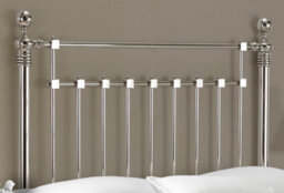 Save On Goods UK 5Ft King Size Antique Victorian Style, Chrome Nickel Finish Traditional Metal Bed Frame Bedstead. - thumbnail 7