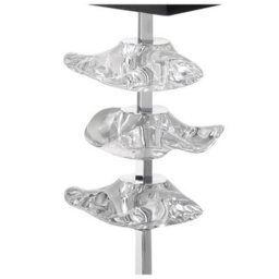 Luminosa Lighting Luminosa Akira Table Lamp 2 Light E27, Polished Chrome With Black Shade - thumbnail 5