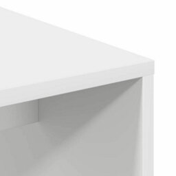 Berkfield White Writing Desk White Mdf Compact Decorative Inlays - thumbnail 7