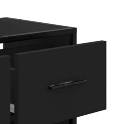 Berkfield Industrial Tv Cabinet Black 60X31X39.5 Cm Engineered Wood And Metal - thumbnail 8