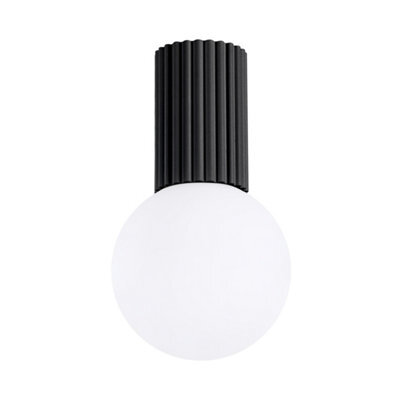 Luminosa Lighting Luminosa Halo Bathroom Ceiling Light Black 1X G9Ip44 - image 1