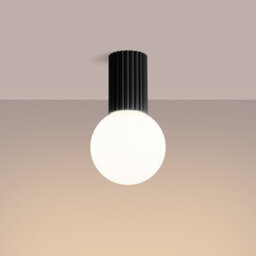 Luminosa Lighting Luminosa Halo Bathroom Ceiling Light Black 1X G9Ip44 - thumbnail 2