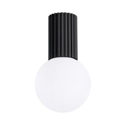 Luminosa Lighting Luminosa Halo Bathroom Ceiling Light Black 1X G9Ip44