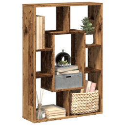 Berkfield Bookcase Old Wood 63X20X90 Cm Engineered Wood - thumbnail 1