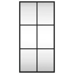 Vidaxl Wall Mirror Black 30X60 Cm Rectangle Iron - thumbnail 3