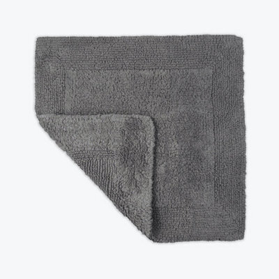 Allure Bath Fashions Elegance Reversible Heavyweight Shower Mat - Charcoal Grey - image 1