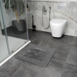 Allure Bath Fashions Elegance Reversible Heavyweight Shower Mat - Charcoal Grey - thumbnail 4