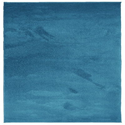 Berkfield Modern Rug Oviedo Short Pile Turquoise 120X120 Cm
