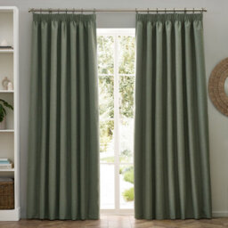 furn. Furn Dawn Textured Blackout Pencil Pleat Curtain Pair Eucalyptus (W)168Cm X (D)229Cm - thumbnail 6