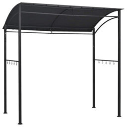 Berkfield Solid Bbq Gazebo 215X150X220 Cm Anthracite Steel