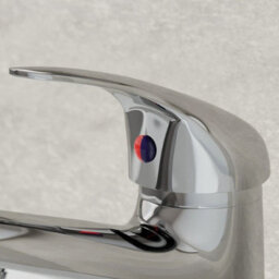 Affine 850mm Bathroom Vanity Unit & Basin Sink Floorstanding Gloss White Tap + Waste - thumbnail 7