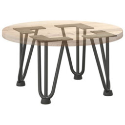 Berkfield Hairpin Legs For Coffee Table 4 Pcs Anthracite 20 Cm Solid Steel - thumbnail 8