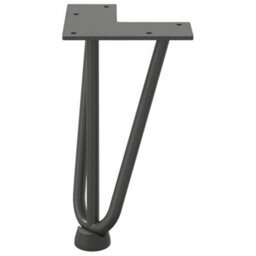 Berkfield Hairpin Legs For Coffee Table 4 Pcs Anthracite 20 Cm Solid Steel - thumbnail 5