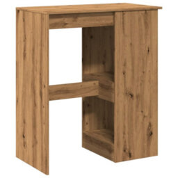 Berkfield Bar Table With Racks Artisan Oak 90X47.5X103.5 Cm Engineered Wood - thumbnail 6