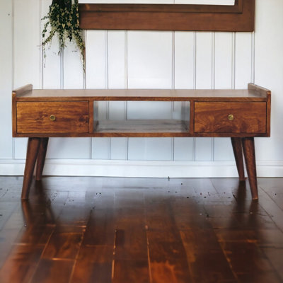 Artisan Furniture Solid Wood Elevated Chestnut Media Unit - image 1