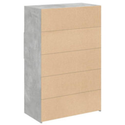Berkfield Highboard Concrete Grey 80X42.5X124 Cm Engineered Wood - thumbnail 6