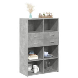 Berkfield Highboard Concrete Grey 80X42.5X124 Cm Engineered Wood - thumbnail 3