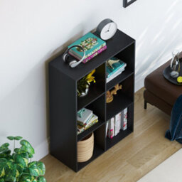 Lassic Vida Designs Durham Black 2X3 Cube Storage Unit Bookcase Storage Organiser - thumbnail 4