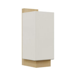 Living And Home Wooden Simple Wall Light With Rectangular Glass Shade, Indoor Wall Lights For Bedrooms Living Rooms And Hallways - thumbnail 4