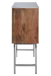 Orsina Versatile Geometric Design Cabinet, Stylish Design Storage Cabinet, Eco Friendly Wooden Bedisde Cabinet - thumbnail 3