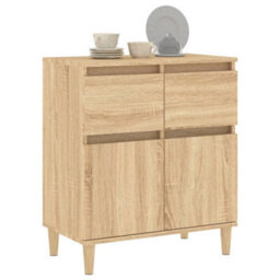 Berkfield Sideboard Sonoma Oak 60X35X70 Cm Engineered Wood - thumbnail 4